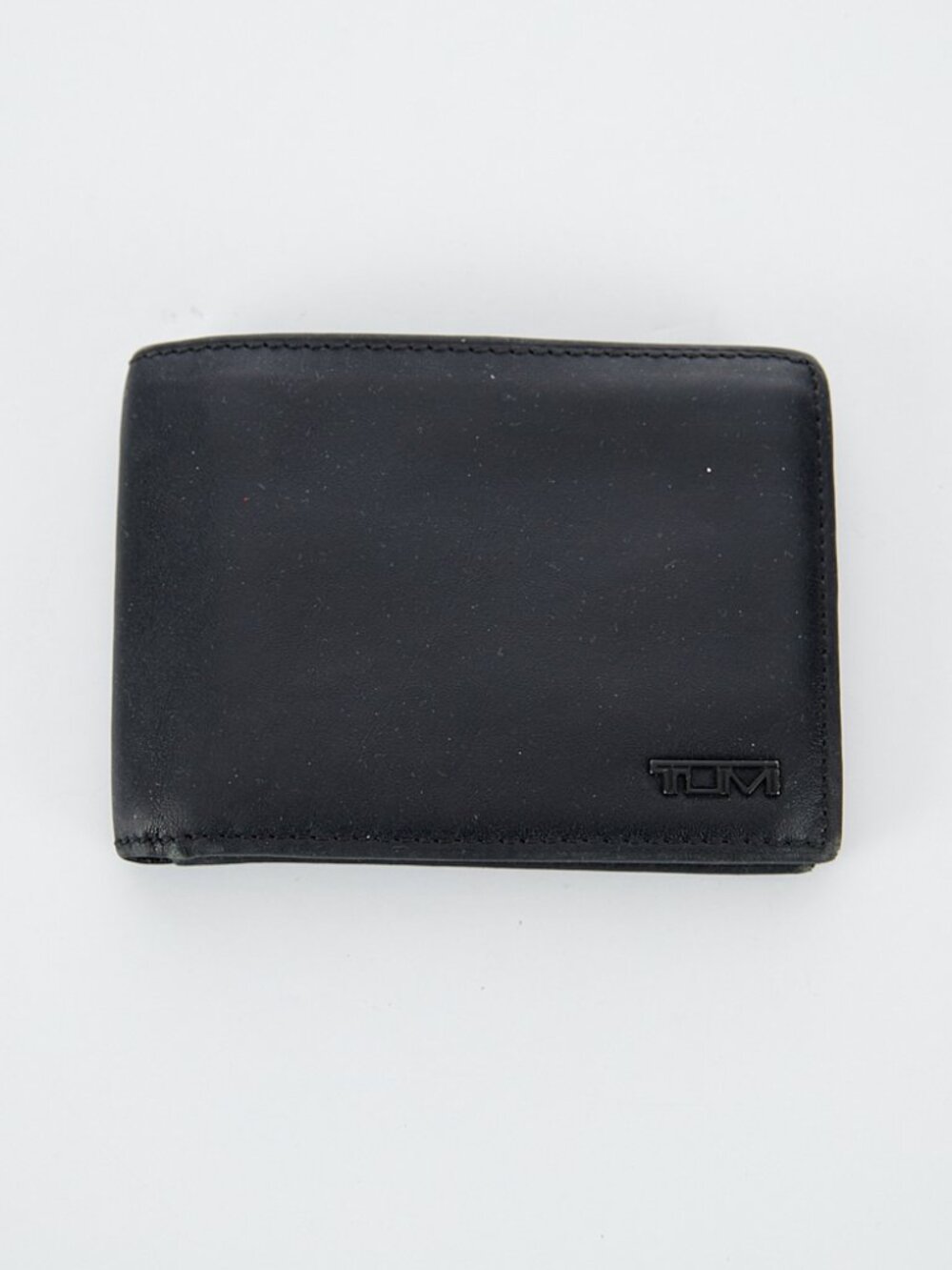 Tumi Delta Global Black Leather Bifold Wallet